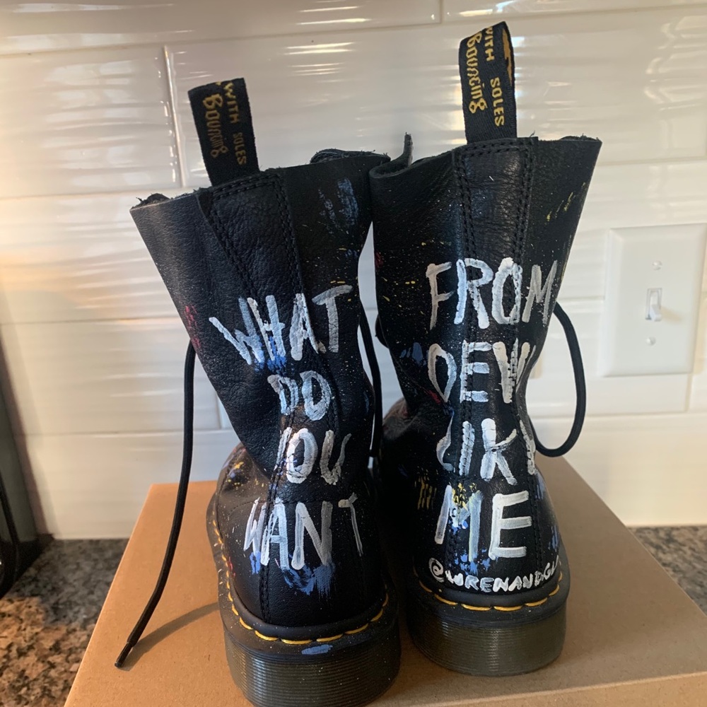 dr martens + wren and glory designed boots